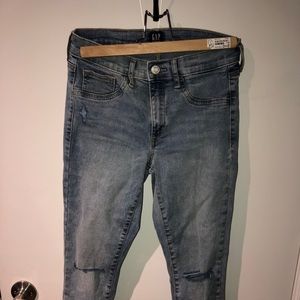 Gap Blue Ripped Jeans